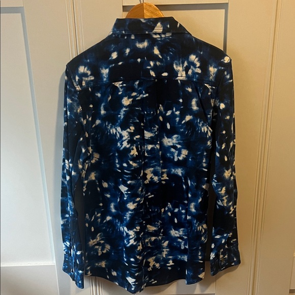 Men's Grateful Dead X Teton Gravity Research Navy Tie-Dye Denim Workshirt Shirt - Picture 6 of 7